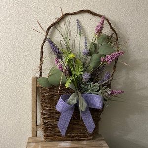 Spring wall basket